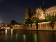 Notre Dame, beleuchtet, Abend, Paris, Frankreich
