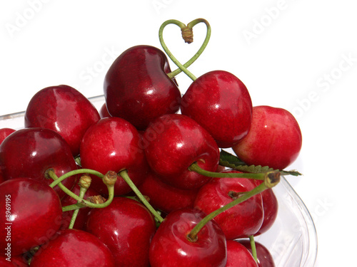 cerises dans barquette