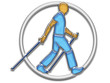Sport-Piktogramm aqua: Nordic Walking
