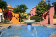 Sunny patio with fountain, Spain