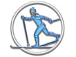 Sport-Piktogramm aqua: Skilanglauf