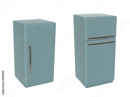 Illustration: two refrigerators two refrigerators