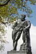 Antique bronze statue of the god of Oat-flakes
