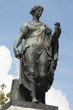 Antique bronze statue of the goddess of Flora