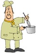 Chef Using A Whisk