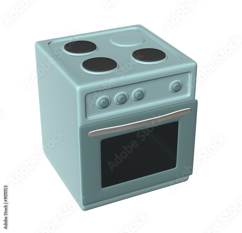 Illustration: kitchen oven kitchen oven