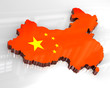 3d falg map of china 3d falg map of china