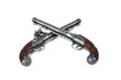 two old-fashioned guns