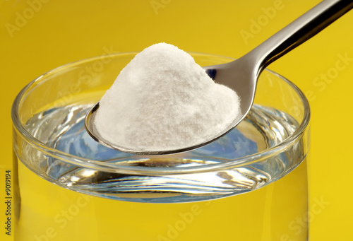 Photo: Spoonful of baking soda Spoonful of baking soda