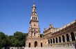 tower. plaza de espana, seville, spain