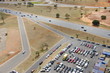Routes et parking, Brasilia, Brésil. Routes et parking, Brasilia, Brésil.