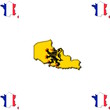 Nord pas de Calais hinterlegt mit der Flagge