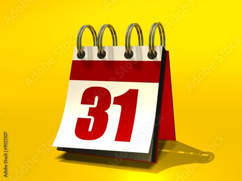 a flip book  calendar
