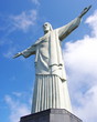 Corcovado blanc sur ciel bleu. Rio, Brésil. Corcovado blanc sur ciel bleu. Rio, Brésil.