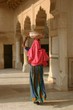 Woman in temple: Agra
