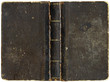Old book cover - circa 1880 - isolated on white
