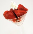 Strawberries In A Glass Close-up Strawberries In A Glass Close-up