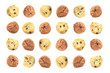 Fun Children Themed Cookie Background With Different Biscuits