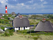 Leuchtturm Sylt Hörnum mit Häusern