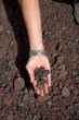 hand with stones