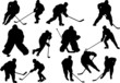 Group of hockey players vector illustration Group of hockey players vector illustration