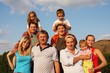 Happiness large family