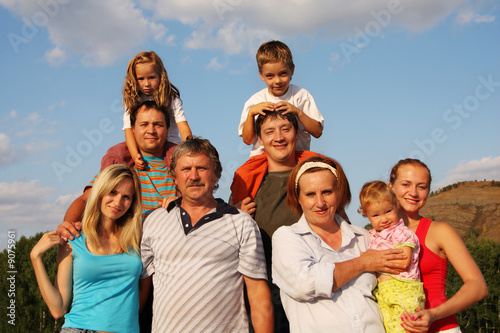 Happiness large family