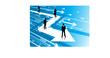 businessman with arrow