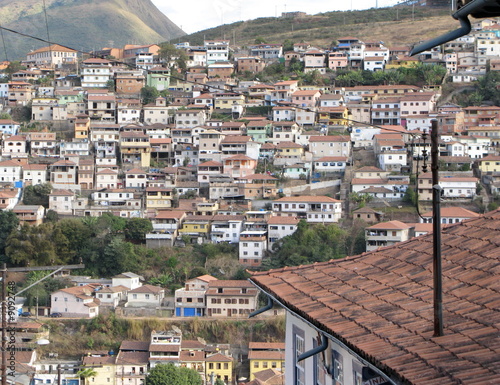 Maisons sur la colline, Ouro Preto, Brésil Maisons sur la colline, Ouro Preto, Brésil