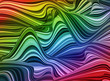 A series of flowing lines twisted and bent and warped