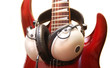 casque sur guitare