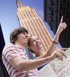 Couple sightseeing with map