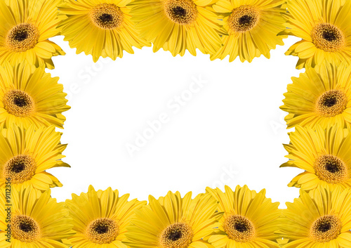Photo: White page decor with flowers White page decor with flowers