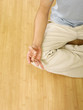 A man in his yoga position