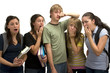 Tired overworked students