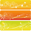 a set of autumn banners