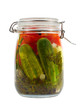 Can with vegetables isolated over white background
