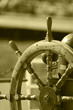 Details der Fotografie Foto der Yacht Lenkrad