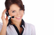 Cusomer service girl with headset