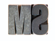 Lead: two old letterpress type