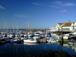 Yachts moored at Ocean Village, Southampton