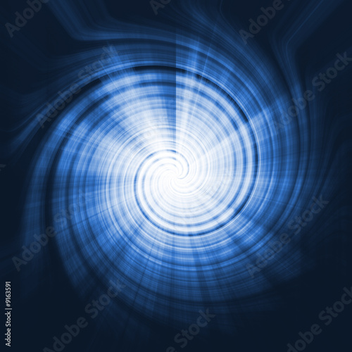Alien Abstract Vortex Background Texture in Blue Swirls