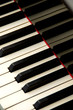 Closeup of Grand Piano Keys