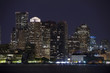 Horizontal image of downtown Boston with water in the foreground