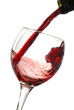 Red wine pouring down Red wine pouring down