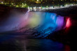 Amrican side of Niagara falls wonder at night
