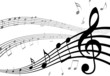 Abstract musical background. Vector illustration