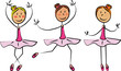 3 filles danse classique