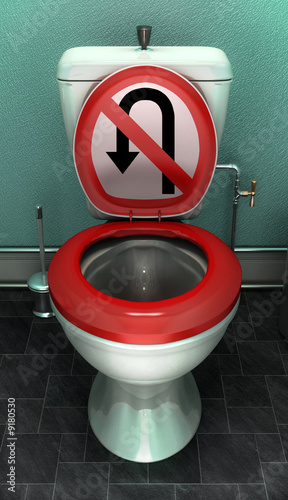 toilettes sens unique