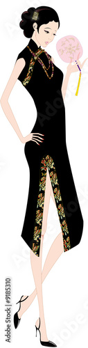 Illustration: beautiful girl beautiful girl